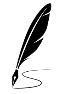 dessin de plume qui écrit